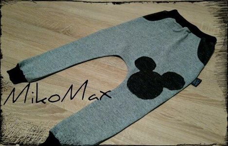 MikoMax spodnie dresowe Baggy 80-116