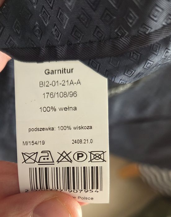 Garnitur Bytom granatowy