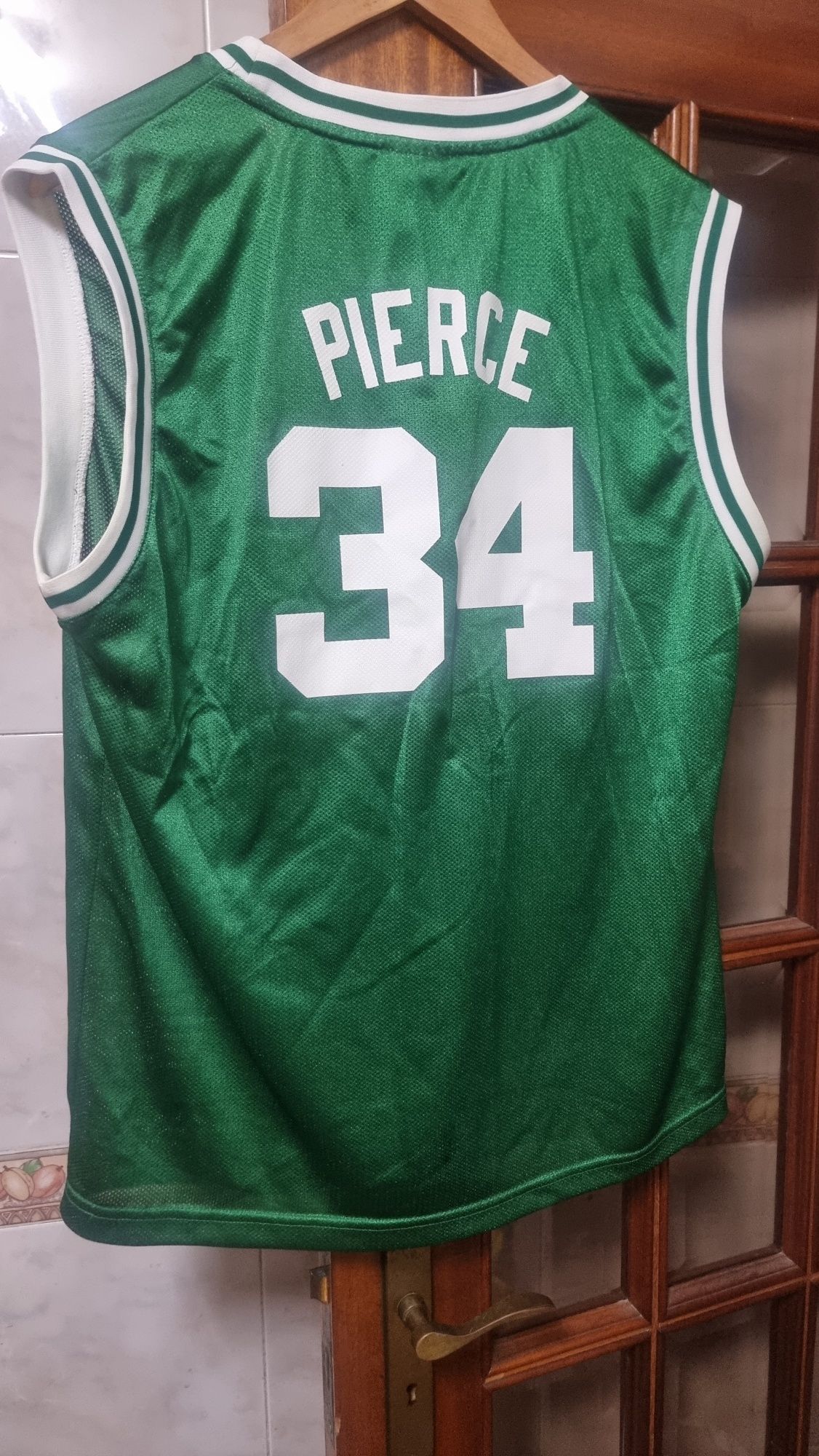 Camisola oficial da nba.celtic pierce 34.