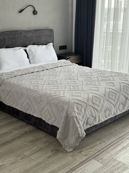 Покривало в скандинавському стилі з бахромою