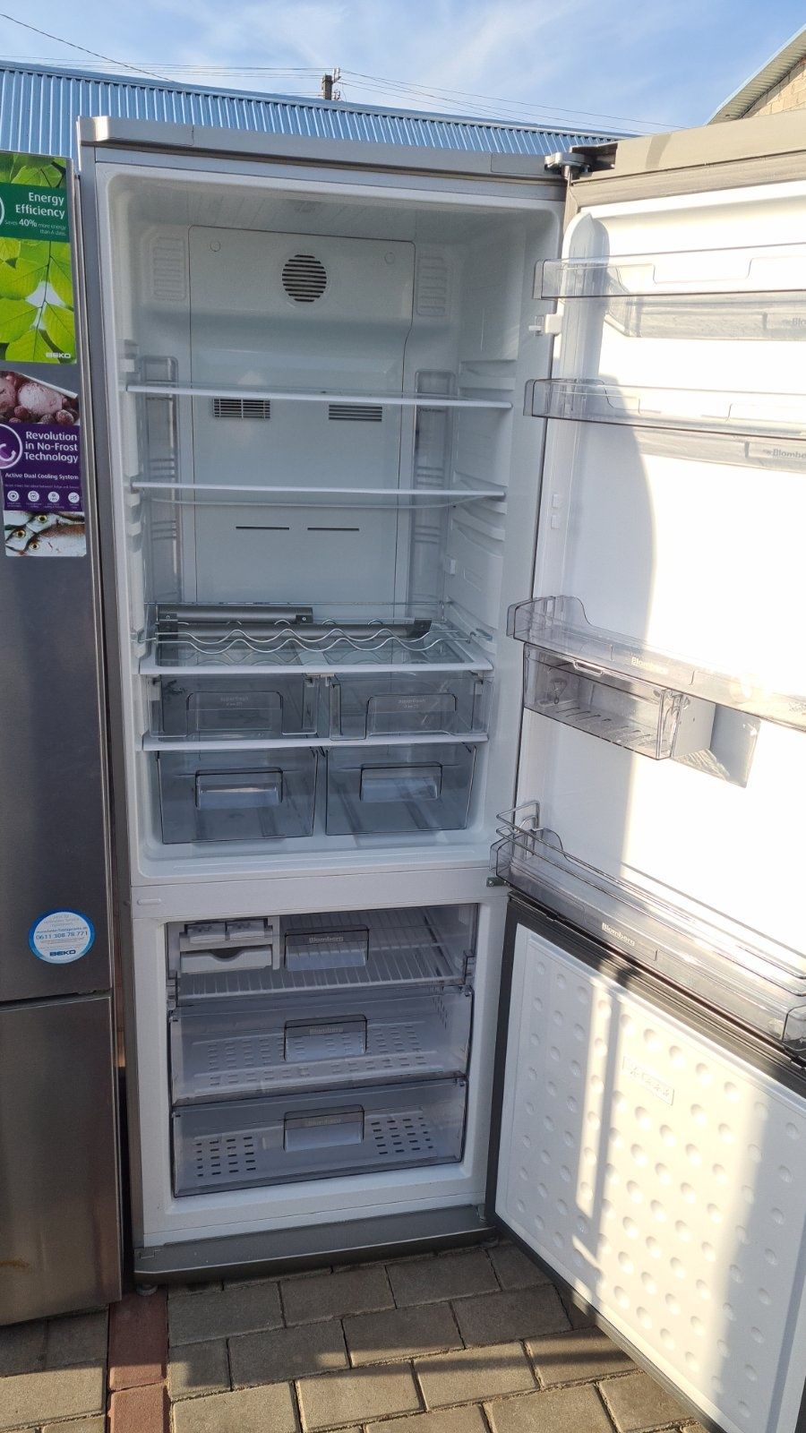 Гіпермаркет БУ техніки #1. Холодильник Beko K70475, 70см скляний фасад