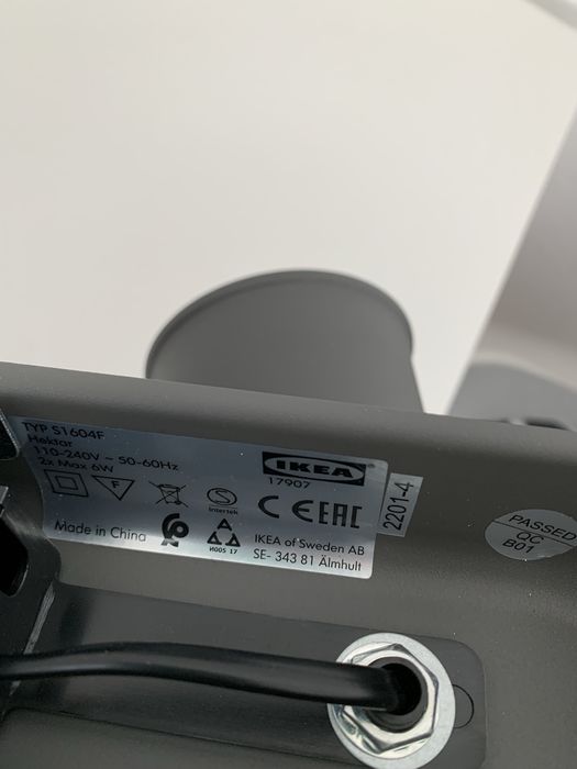 Потолочный светильник Икеа Германия