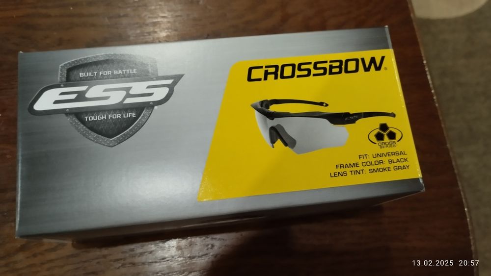 Окуляри захисні балістичні ESS Crossbow Suppressor ONE Clear