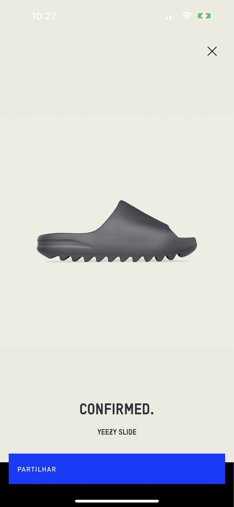 Yeezy Slide cinzento 42