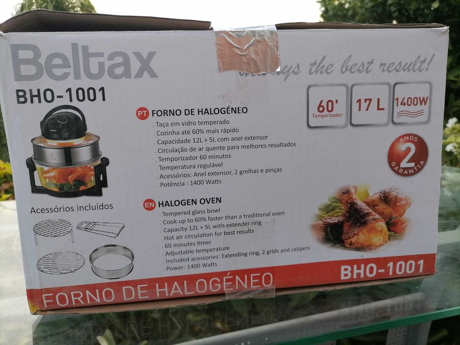 Forno de halogéneo BELTAX BHO 1001 praticamente novo