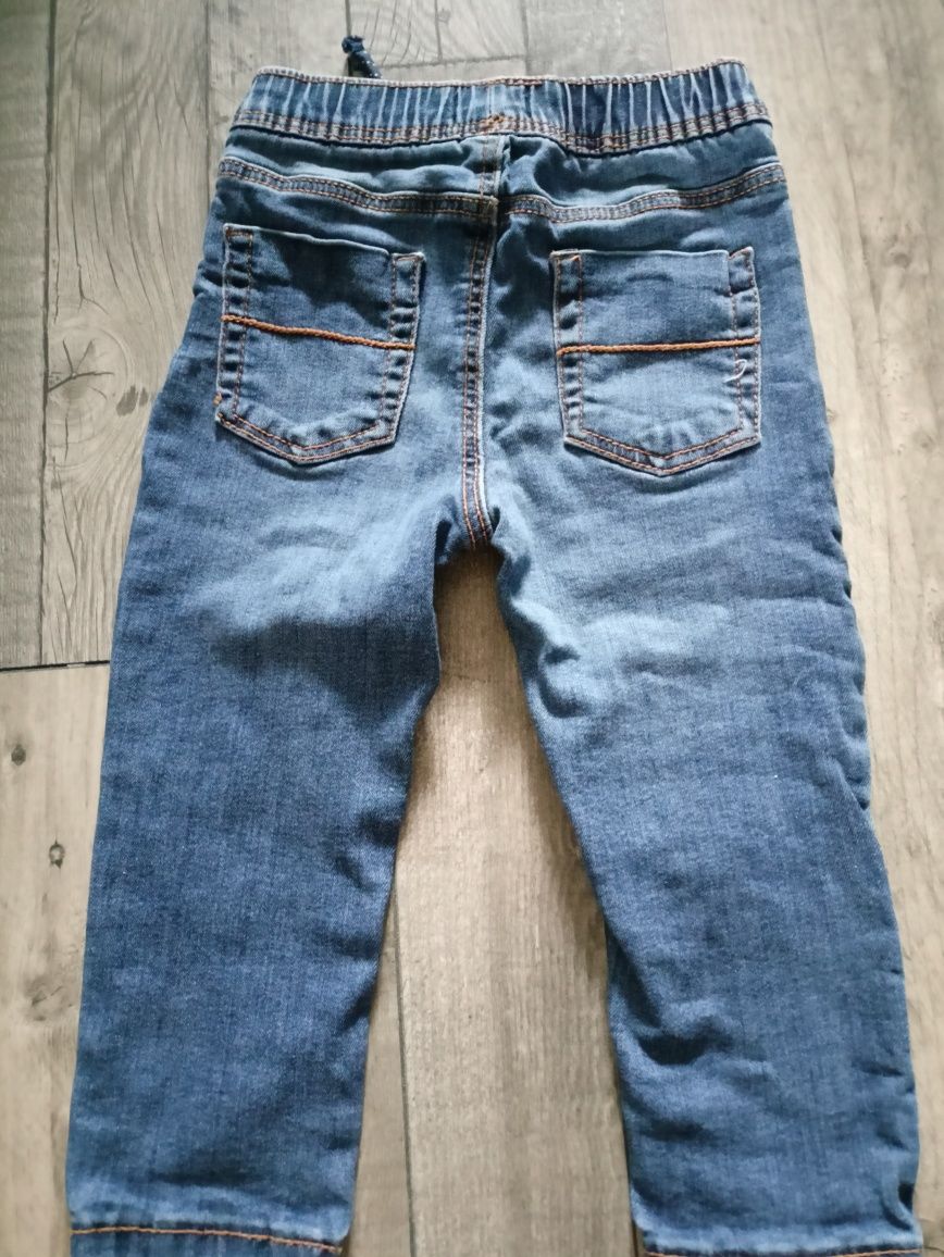 Spodnie chłopięce 92 jeansowe na gumce dla chłopca Primark eleganckie