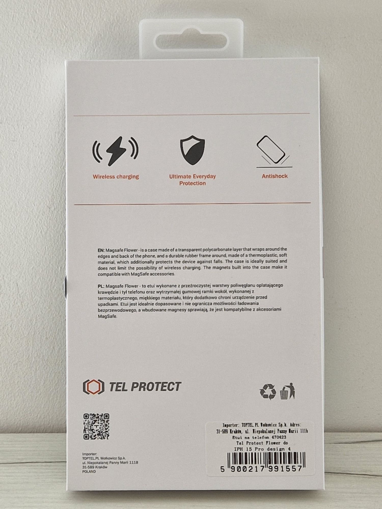 Tel Protect Flower do Iphone 15 Pro wzór 4