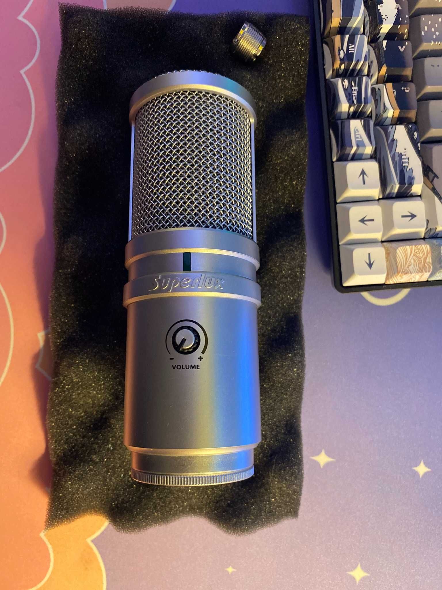 Mikrofon Superlux E205U, jak nowy, kompletny zestaw