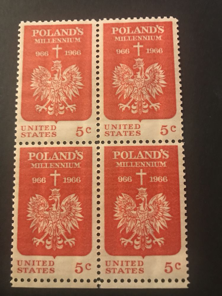 Filatelistyka: Znaczki - POLAND’S Millenium 1966 r.