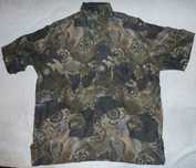 Camisa nova pura seda padronizada Marks & Spencer 4 / L