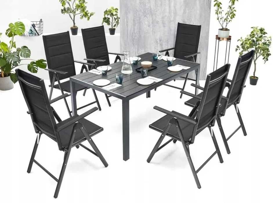 Meble Ogrodowe Zestaw STÓŁ 6+1 NA TARAS BALKON