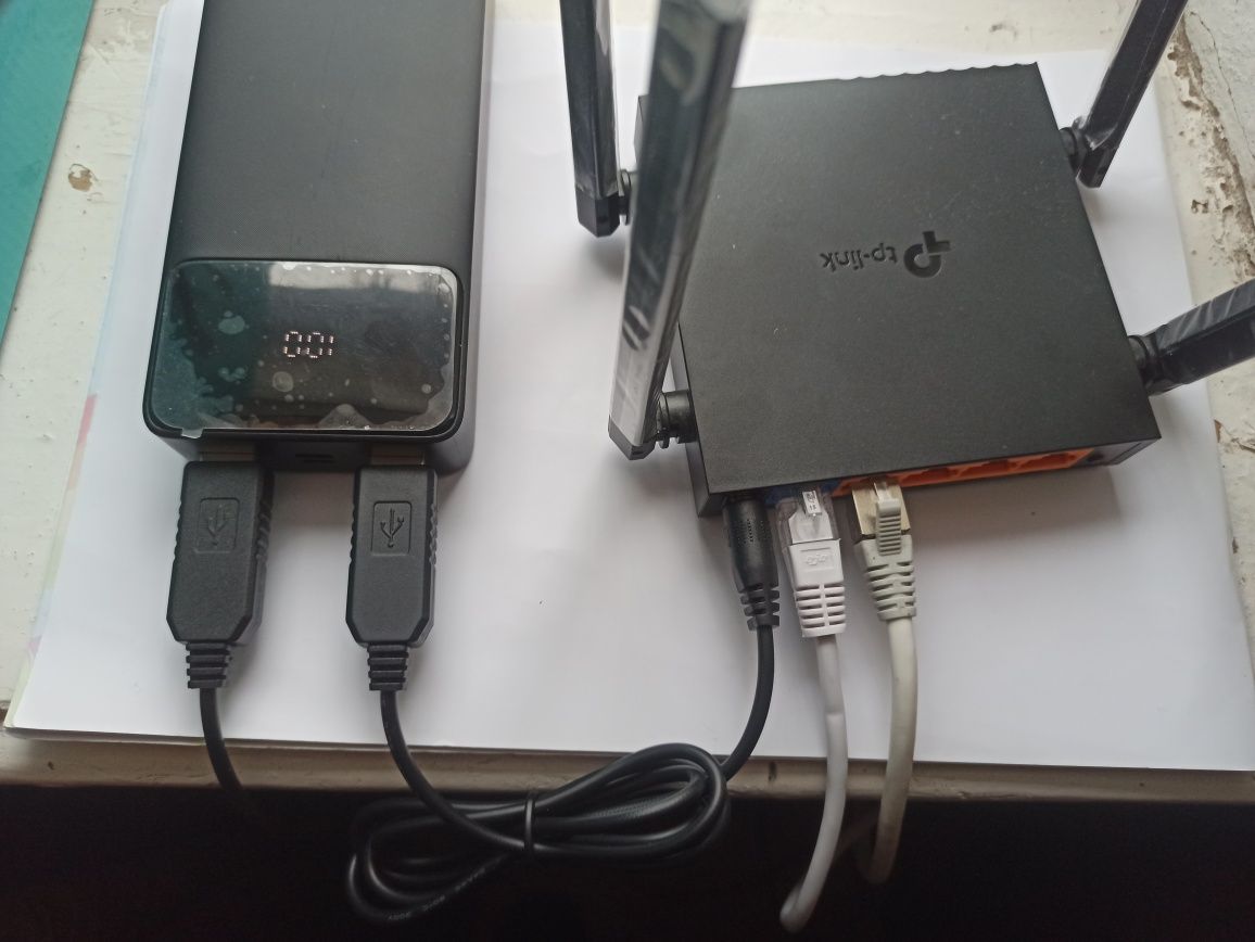 Кабель USB DC 5V, 9V для подключения роутера от повербанка