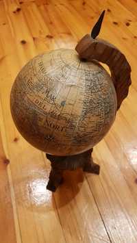 drewniany globus dla kolekcjonerów