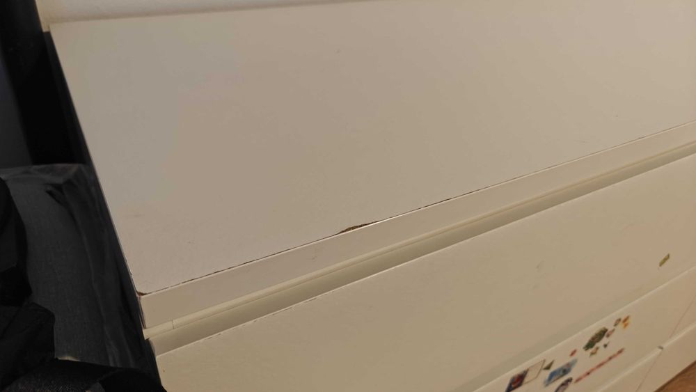 Cómoda MALM com 6 gavetas