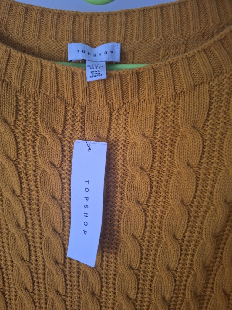 Sweter sweterek damski nowy z metka top shop 36 S