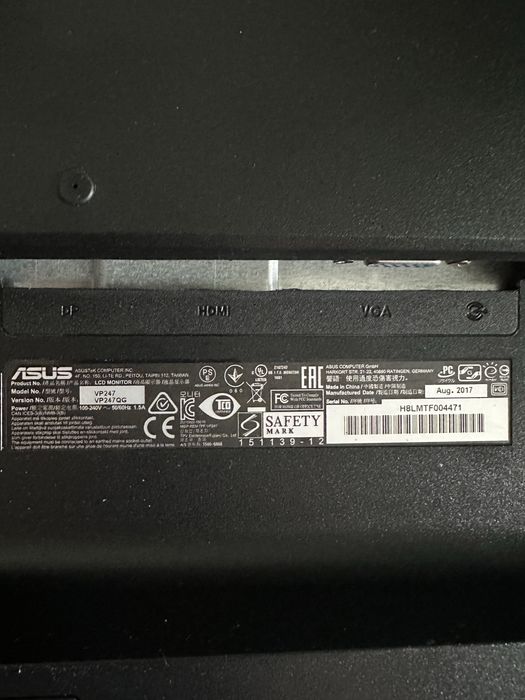 Monitor ASUS VP278QG