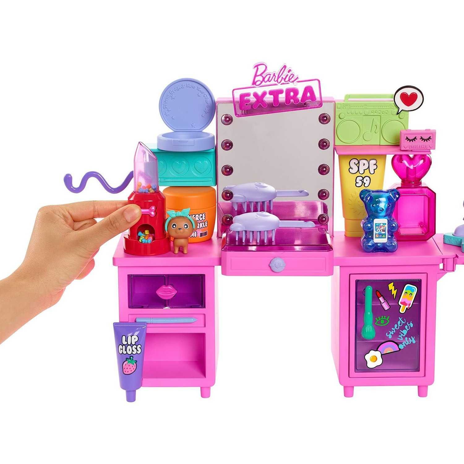 набор Барби Экстра Модница Визажный столик туалетный Barbie Extra