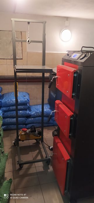 Podnośnik worków, dźwig ,Winda do węgla ekogroszku peletu wegiel