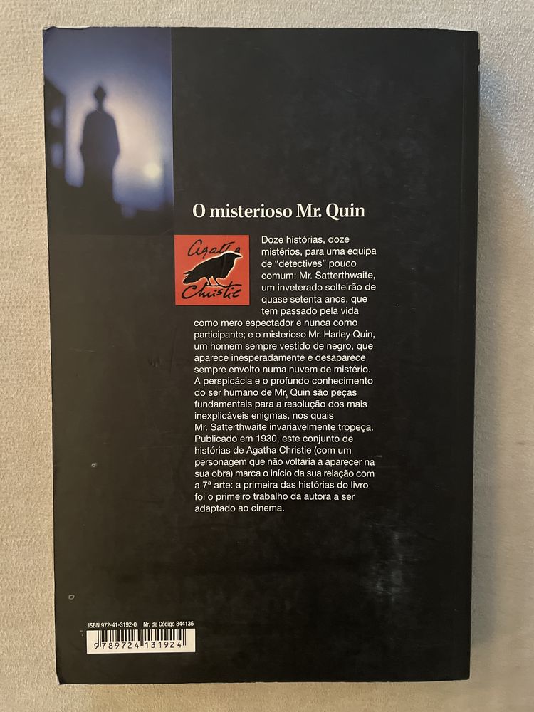 O misterioso Mr.Quin, de Agatha Christie