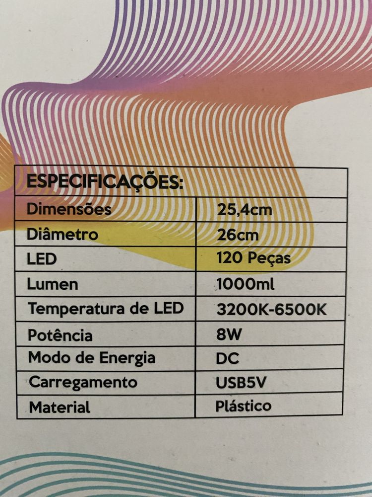 Ring light de mesa