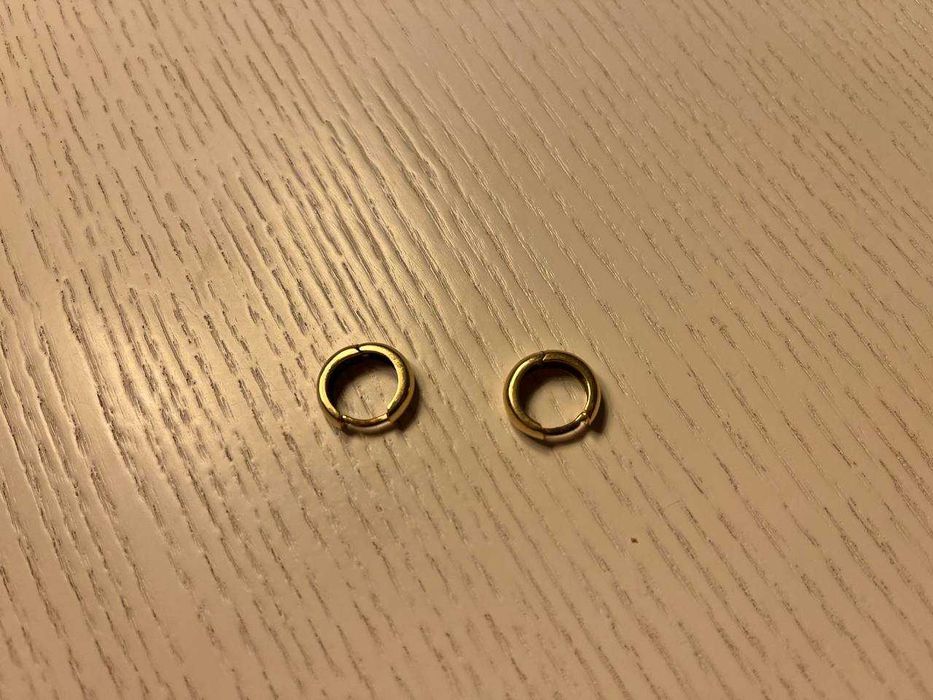 Сережки из желтого золота 14k [бренд loveyou]