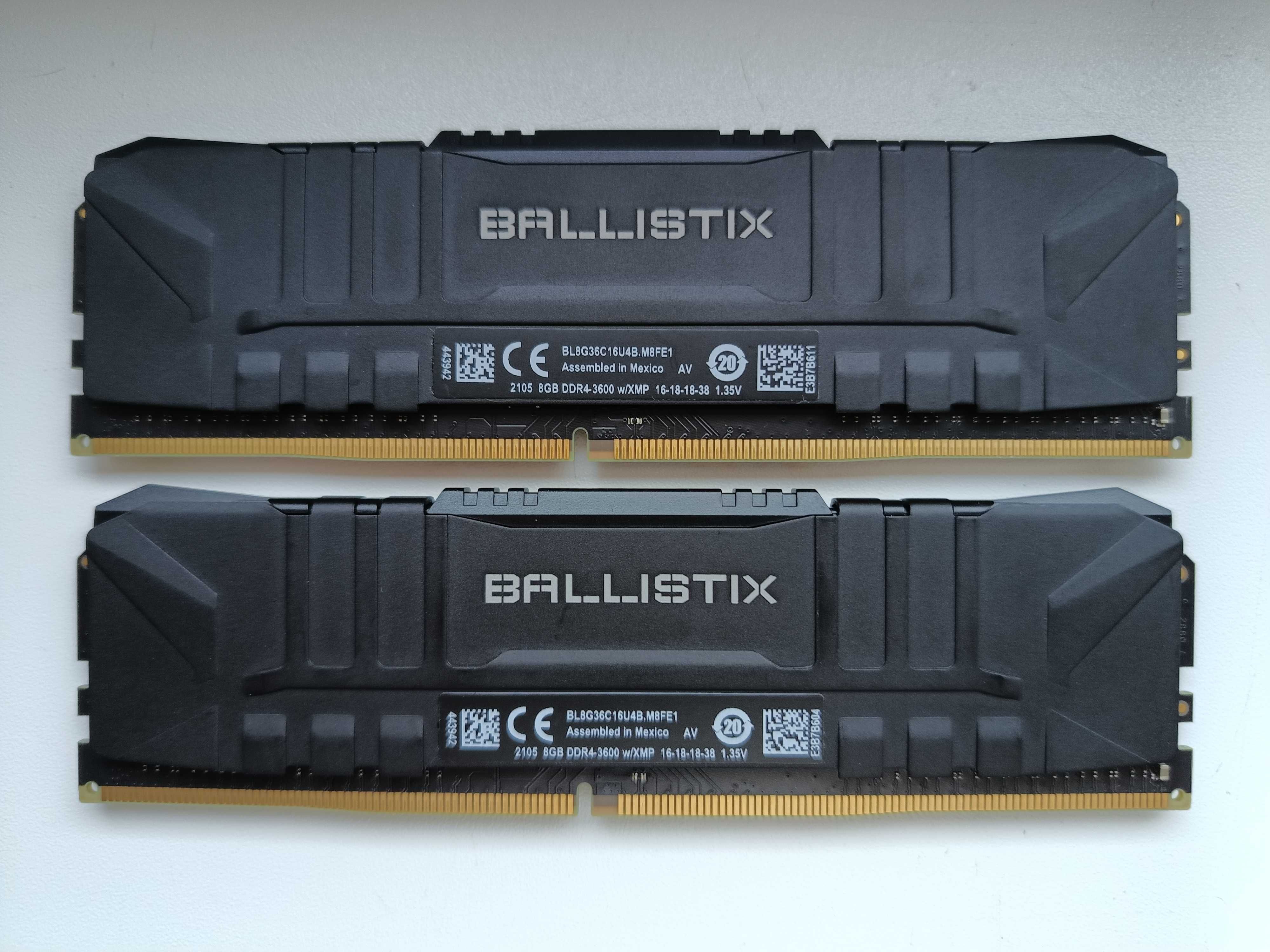 Pamięć DDR4 16GB 2x8GB 3600 MT/s CL16 SR Crucial Ballistix