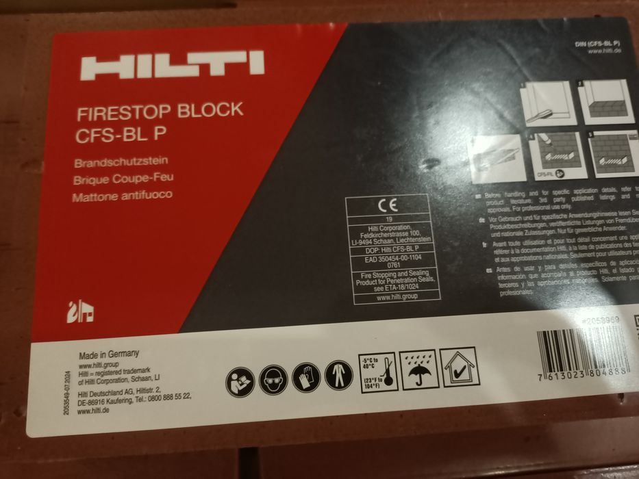 Hilti bloczek ognioochronny Hilti CFS-BL P