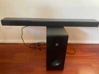 Yamaha MusicCast Bar 400, barra de som + subwoofer, Preto,