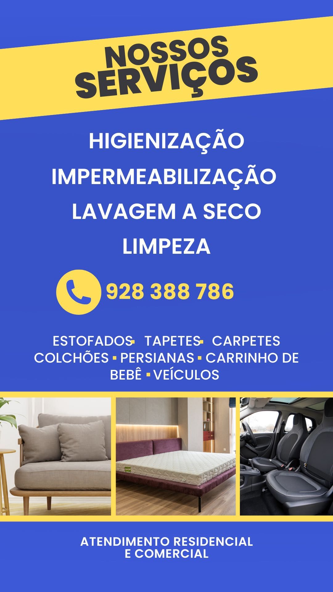 Lavagem sofá seco
