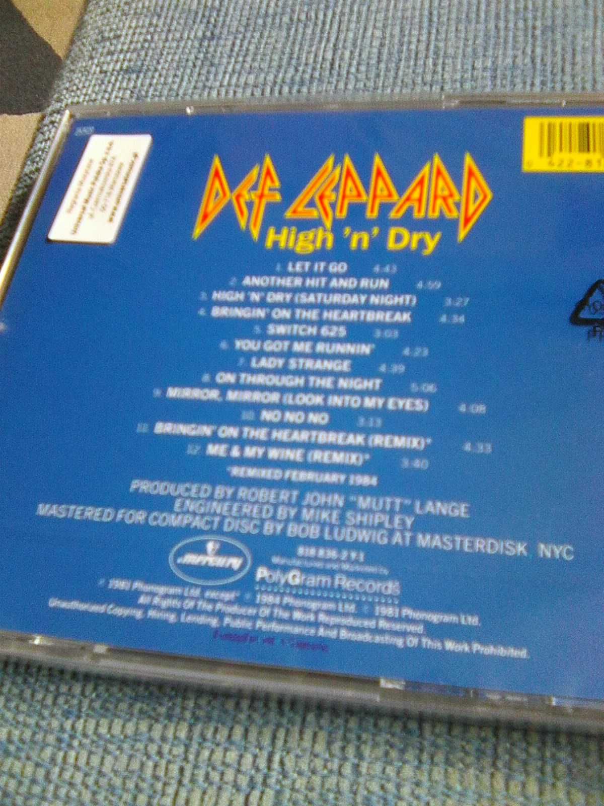 Def Leppard High 'n' Dry  / folia /