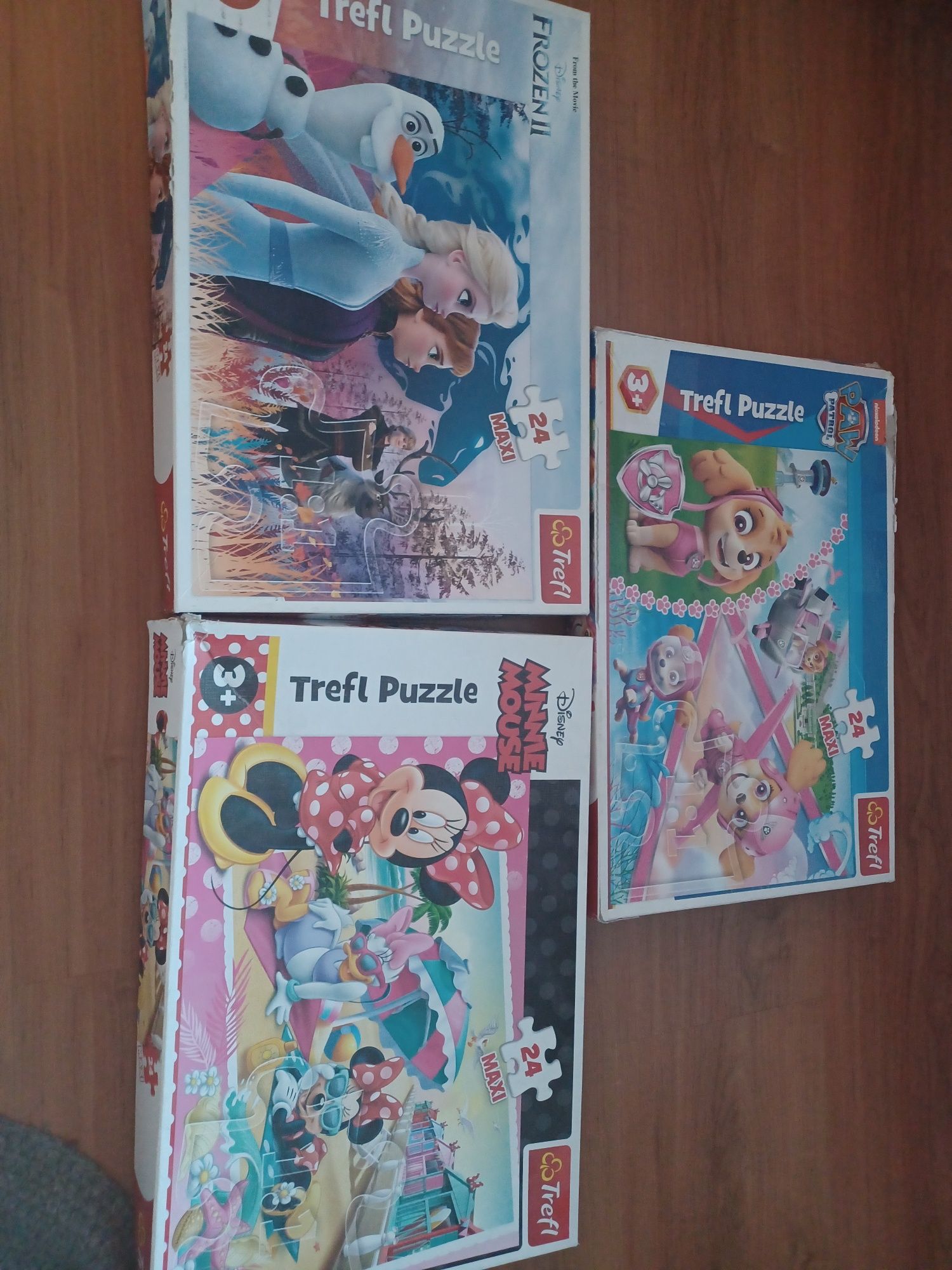 Puzzle 3+  24 elementy trzy opakowania cena za całość