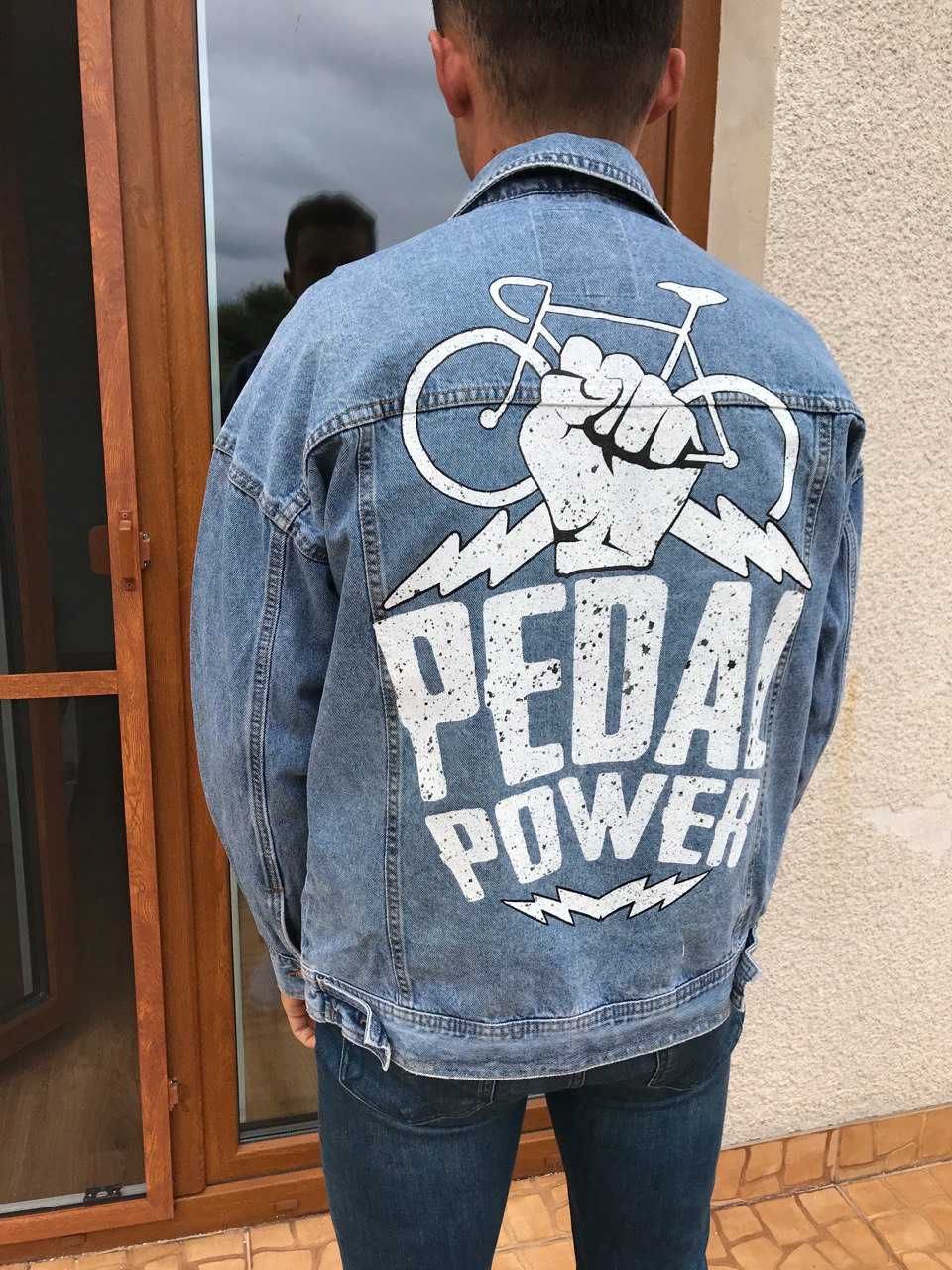 Kurtka men S jeans custom "Pedal Power"