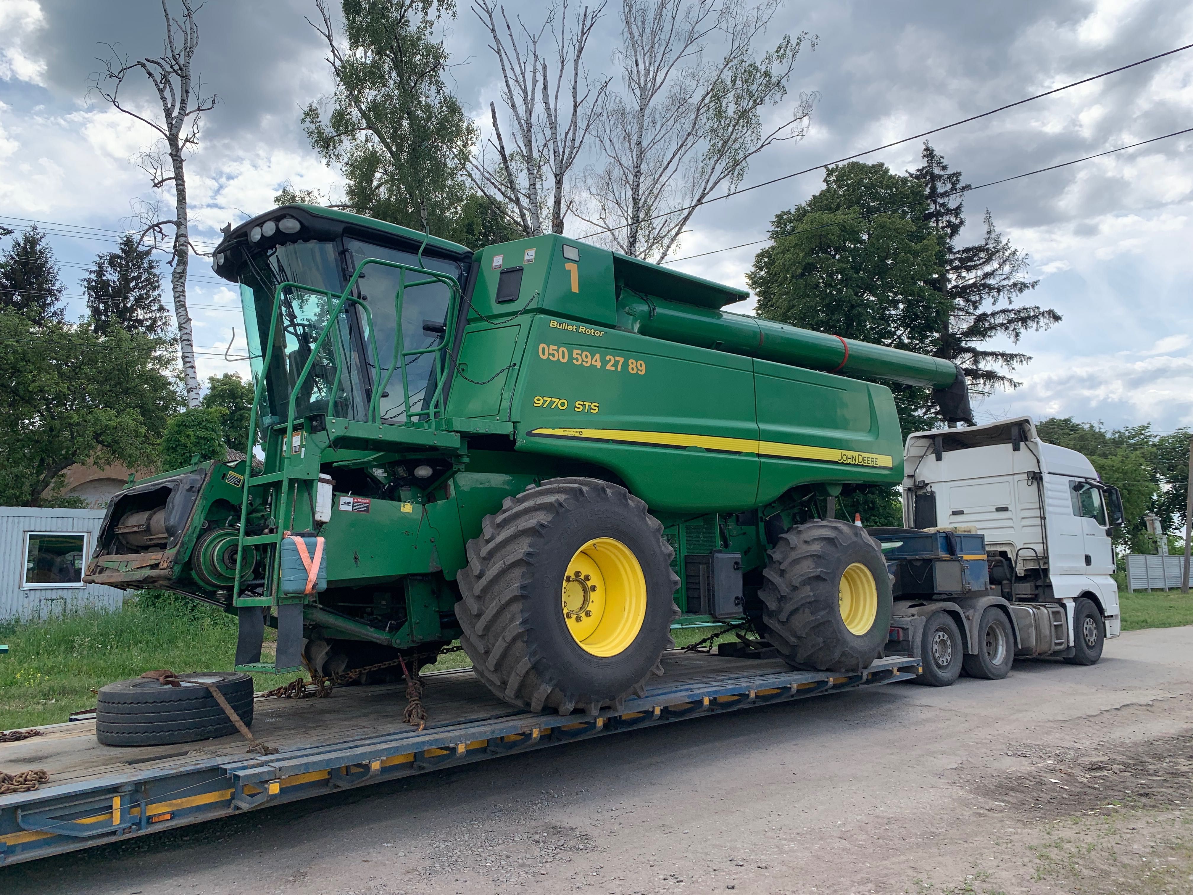 Уборка урожая по всей Украине комбайнами JohnDeere