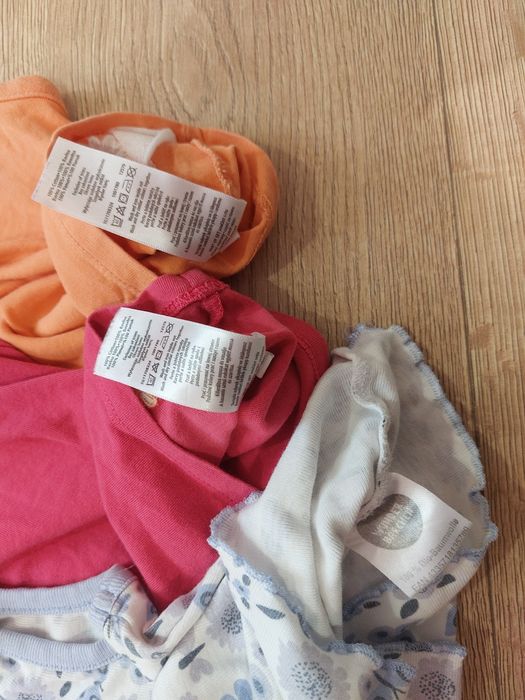 3 bawelniane bluzeczki rozmiar 74