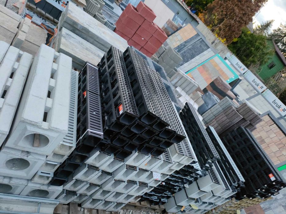 Korytko ciek wodny odwodnienie liniowe kanał przepust