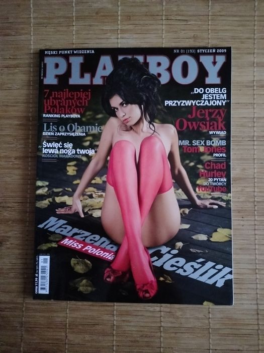 Magazyn Playboy styczeń 2009 Marzena Cieślik