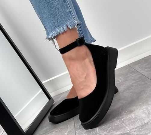 Босоніжки жіночі чорні замша р.36