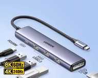 Хаб Type-C Displayport DP 8k 60hz 4k 240hz 165hz 144hz 120hz Ugreen