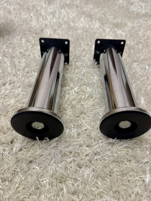 Ніжки для меблів металеві хромові 20 см 2 шт