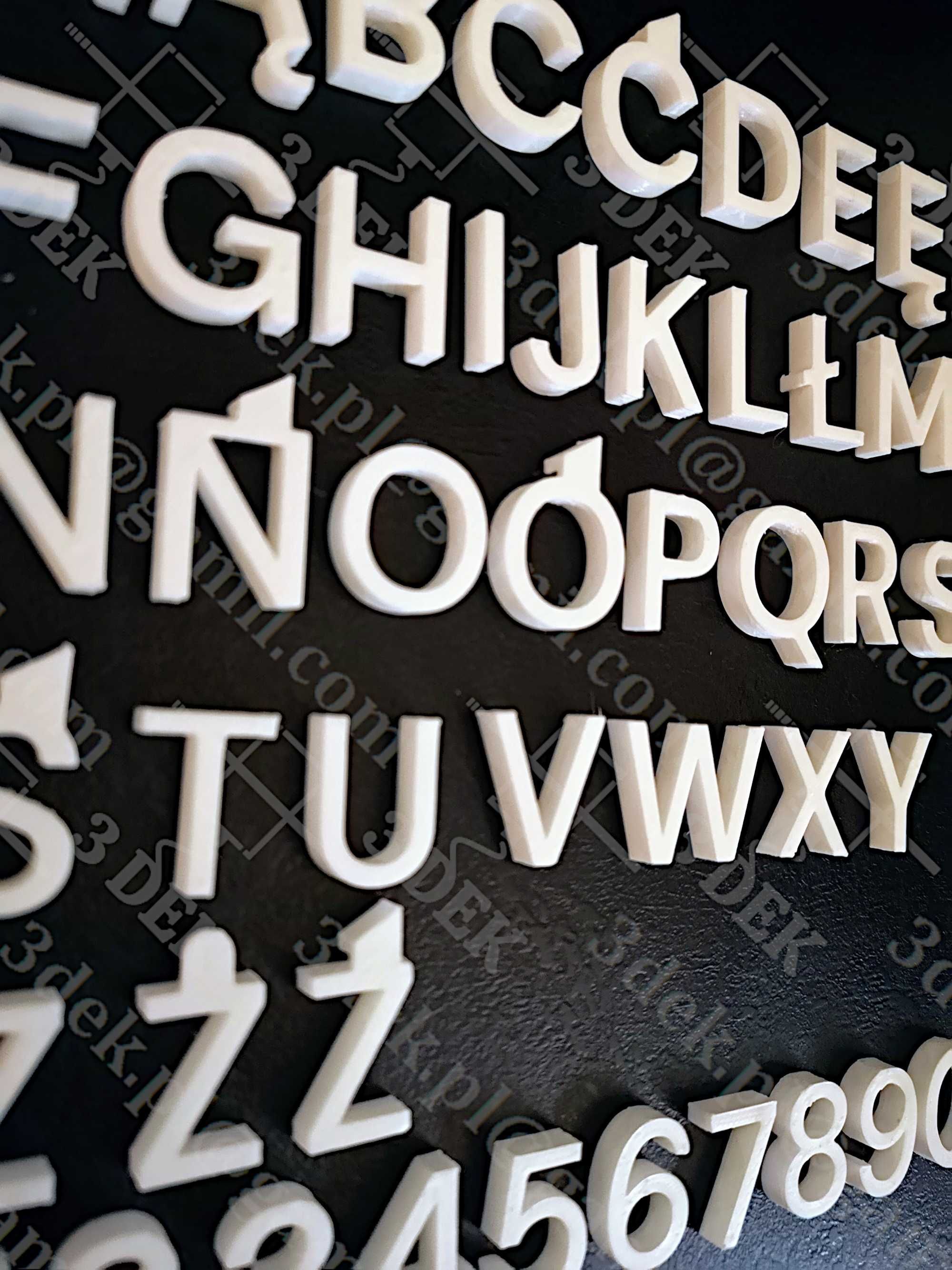 Cukierniczy tortowy alfabet "CASUAL" literki 2 cm