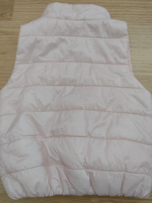 Kamizelka puchowa lekka róż pudrowy 3-4 lata 104-110 cm