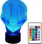LAMPA 3D LED USB Kosmita lampka nocna pilot