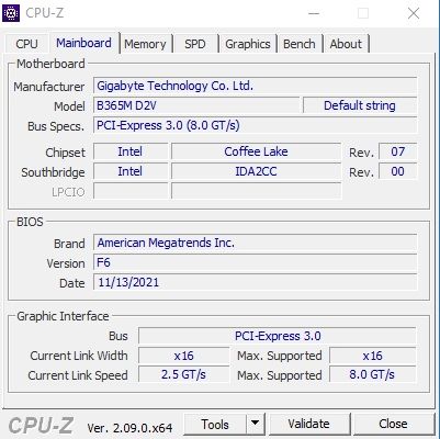 Intel core i5 9500