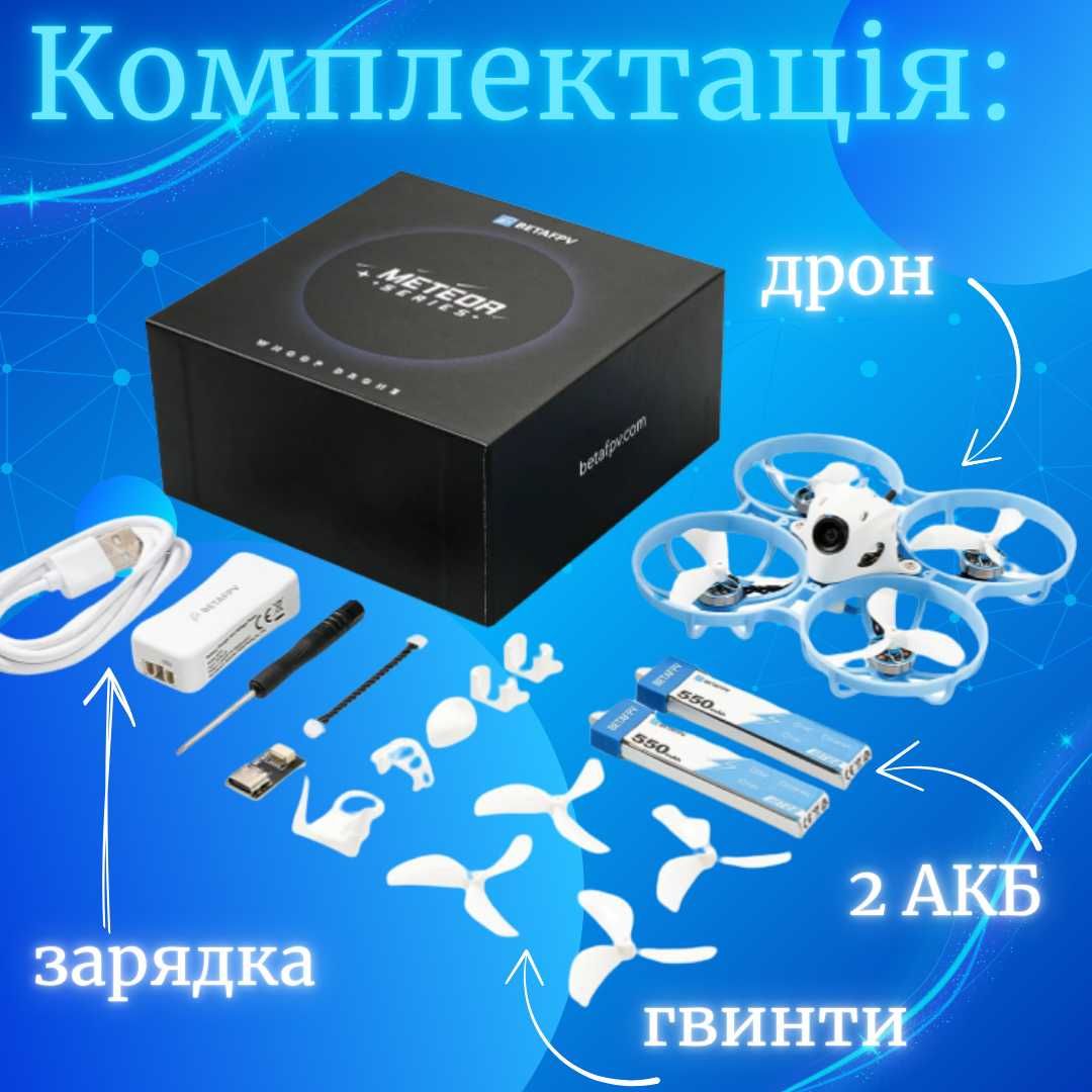 Дрон BetaFpv Meteor75 PRO ELRS 2.4 коптер