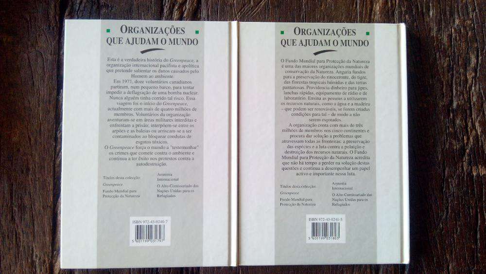 Colecção 2 Livros: Greenpeace e WWF - Novos, a Estrear