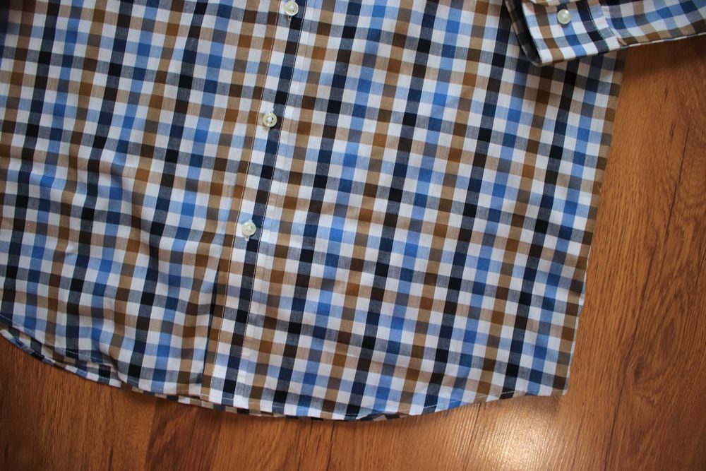 Koszula C&A r. S męska bawełniana w kratkę wielokolor. dł. rękaw