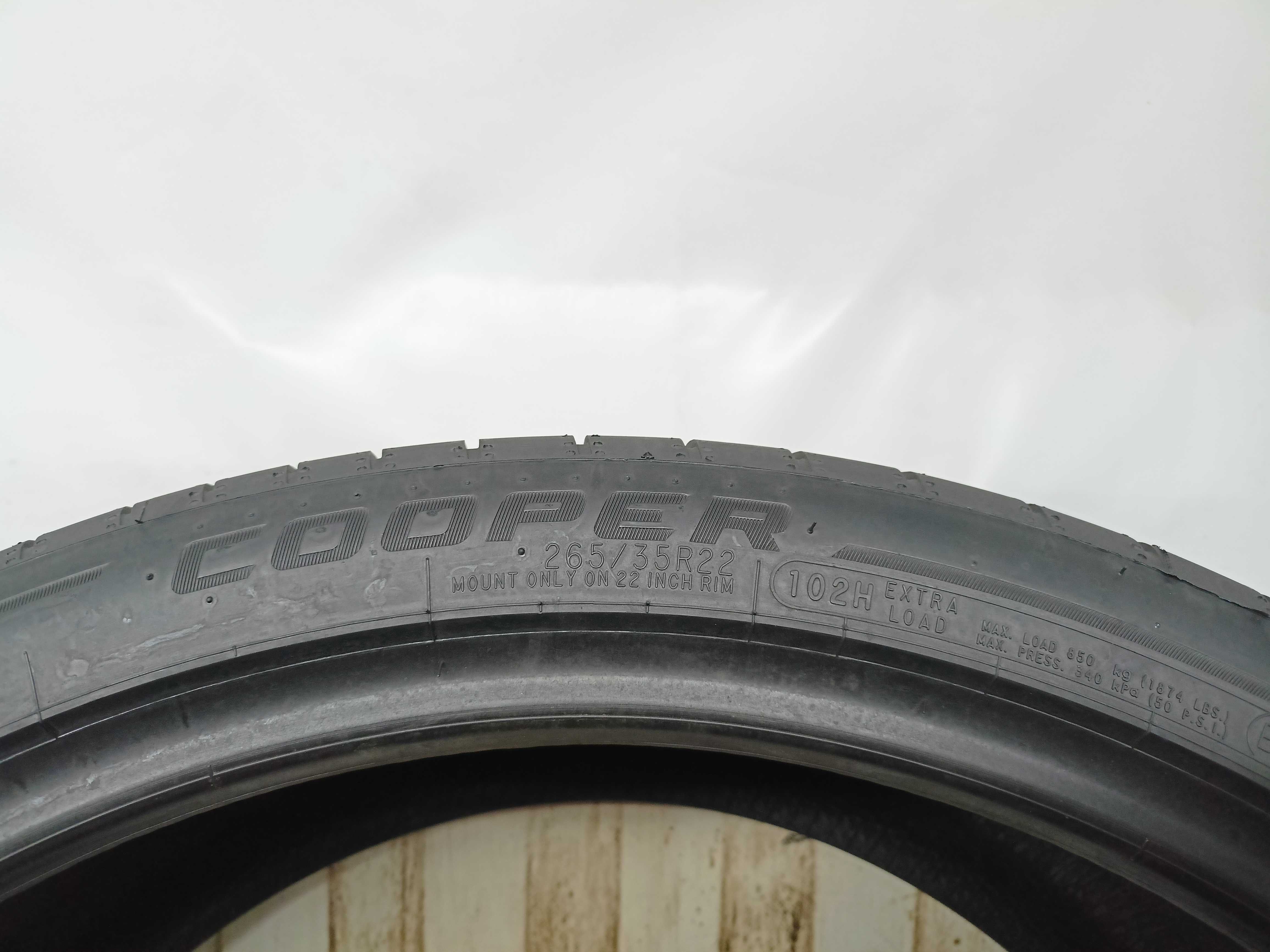 Zeon Cooper Crossrange 265/35/22 2023r. 102H Nowe (5727)