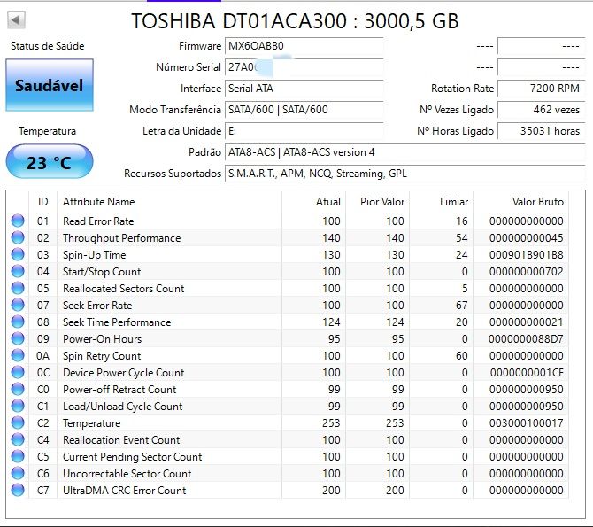 Disco SATA 3TB Toshiba e Seagate NAS