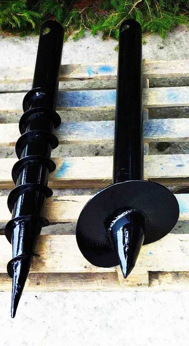 Винтовые сваи, одновитковые, оголовки, наконечники, геошуруп, монтаж