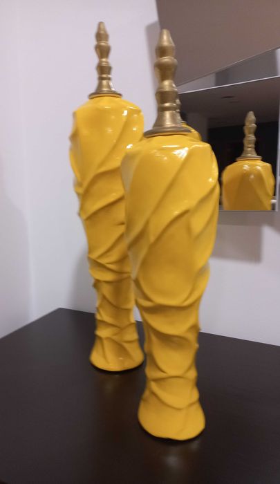 Peças decorativas Amarelo